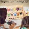Joyreal Laberinto Magnético de Colores y Números - Motricidad Fina Juguetes Niños 3 4 5 Años Magnético de Madera Juegos Educativos Juego de Combinación de Colores