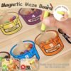 Joyreal Laberinto Magnético de Colores y Números - Motricidad Fina Juguetes Niños 3 4 5 Años Magnético de Madera Juegos Educativos Juego de Combinación de Colores