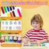 Vindany Juguetes Magnético de Madera Juguetes Educativos Montessori Juego de Combinación de Colores & Clasificación Motricidad Fina Juguetes Niños 3 4 5 6 7 Años Juegos