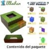 Ellafun MyWorld - Bloques de construcción magnéticos - 32 Piezas - Construcción Portal Twilight Forest - Juguete Montessori a Partir de 3 años para niños y niñas - CREA tu Propio Mundo