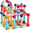 OSDUE 136PCS Juegos de Bloques de Construcción Magnéticos, Juguetes de Varillas Magnéticas, Juegos Educativos de Bloques de Construcción Magnéticos, Juguetes Montessori, Jjuegos de Juguetes Educativos