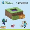 Ellafun MyWorld - Bloques de construcción magnéticos - 32 Piezas - Construcción Portal Twilight Forest - Juguete Montessori a Partir de 3 años para niños y niñas - CREA tu Propio Mundo