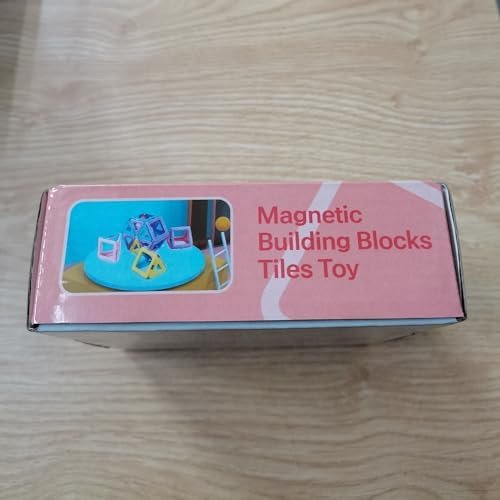 Kizmyee Bloques de construcción magnéticos, Macaron magnético Juguetes niños Juego magnético Bloques de construcción magnéticos 42 Piezas, Juguete Educativo Juguete Regalo para niños 3-8 años
