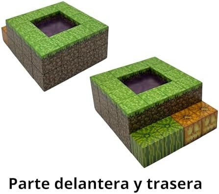 Ellafun MyWorld - Bloques de construcción magnéticos - 32 Piezas - Construcción Portal Twilight Forest - Juguete Montessori a Partir de 3 años para niños y niñas - CREA tu Propio Mundo