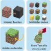 Ellafun MyWorld - Bloques de construcción magnéticos - 32 Piezas - Construcción Portal Twilight Forest - Juguete Montessori a Partir de 3 años para niños y niñas - CREA tu Propio Mundo