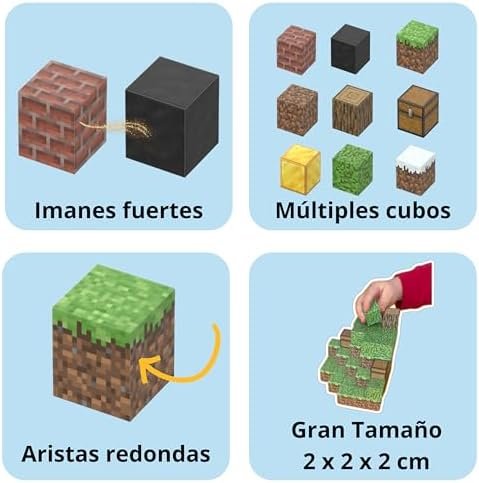 Ellafun MyWorld - Bloques de construcción magnéticos - 32 Piezas - Construcción Portal Twilight Forest - Juguete Montessori a Partir de 3 años para niños y niñas - CREA tu Propio Mundo
