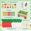 Juguetes Montessori Madera 1 Años, Montessori Educativos Juegos Niños 1 2 3 4 5 años, Juguete Magneticos con Juego de Pescar y Puzzles para de 1-5 Años Regalos de Cumpleaños Navidad