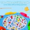 Juegos de Mesa Juguetes Niños 3 4 Años Juego Pescar Peces Musical con 8 Cañas de Pescar y 42 Peces Juegos Niños 4 Años Juegos Educativos Regalo Niños 3 4 5 6 7 años Juguetes Montessori
