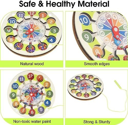 Juguetes Magnético de Madera - Juguetes Educativos Montessori, Juego de Combinación de Colores & Clasificación Motricidad Fina Juguetes Niños 3 4 5 6 Años Juegos Educativos