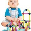 88 Bolas magnéticas, Juego de Palos de construcción magnéticos, Azulejos de Bloques de construcción, Juguetes apilables Stem para niños a Partir de 3 años (88 Piezas)