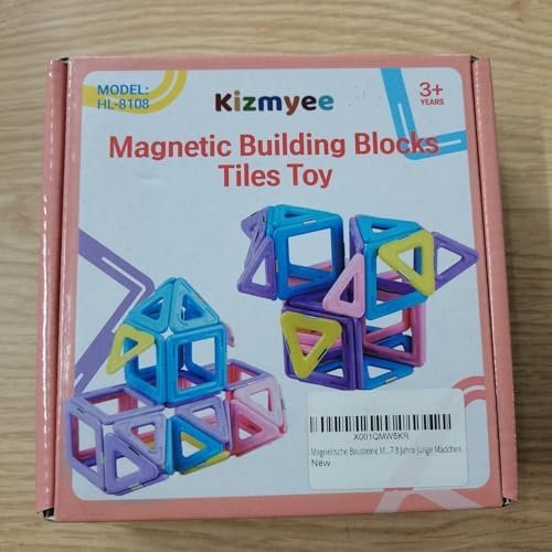 Kizmyee Bloques de construcción magnéticos, Macaron magnético Juguetes niños Juego magnético Bloques de construcción magnéticos 42 Piezas, Juguete Educativo Juguete Regalo para niños 3-8 años