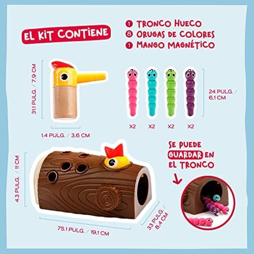 Nene Toys Pajarito Carpintero – Juguete Educativo Magnético para Niños de 2+ Años – Mejora Habilidades Motoras Finas y Reconocimiento de Colores – Juego Educativo para Niños y Niñas de 2 3 Años