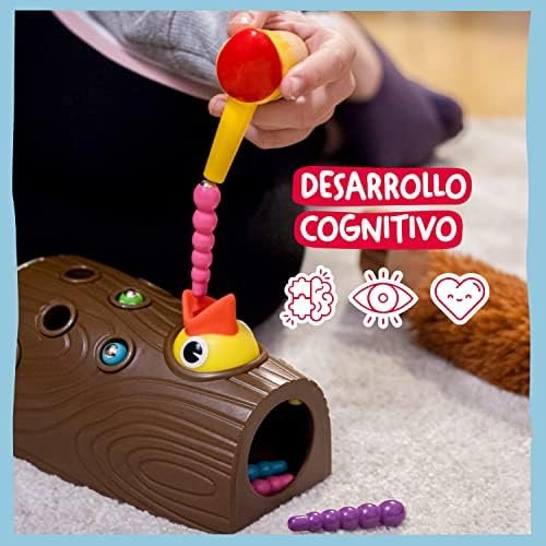 Nene Toys Pajarito Carpintero – Juguete Educativo Magnético para Niños de 2+ Años – Mejora Habilidades Motoras Finas y Reconocimiento de Colores – Juego Educativo para Niños y Niñas de 2 3 Años