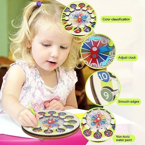 Juguetes Magnético de Madera - Juguetes Educativos Montessori, Juego de Combinación de Colores & Clasificación Motricidad Fina Juguetes Niños 3 4 5 6 Años Juegos Educativos