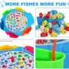 Juegos de Mesa Juguetes Niños 3 4 Años Juego Pescar Peces Musical con 8 Cañas de Pescar y 42 Peces Juegos Niños 4 Años Juegos Educativos Regalo Niños 3 4 5 6 7 años Juguetes Montessori