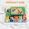 TOP BRIGHT Tablero de laberinto magnético Montessori juguetes para niños de 3 a 5 años, juego de clasificación de imanes de basura de madera, juguetes educativos, juguete de viaje para niños pequeños,
