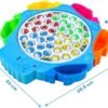 Juegos de Mesa Juguetes Niños 3 4 Años Juego Pescar Peces Musical con 8 Cañas de Pescar y 42 Peces Juegos Niños 4 Años Juegos Educativos Regalo Niños 3 4 5 6 7 años Juguetes Montessori