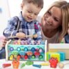 Juguetes Montessori Niños Niña 1 2 3 Año Juegos Educativos Niños Niña 3 4 5 6 Años con Xilofono Juguetes Magneticos de Madera Juego Brinquedos Bebe Cumpleaños Navidad Regalo Niña Niños 2 3 4 5 6 años