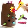 Nene Toys Pajarito Carpintero – Juguete Educativo Magnético para Niños de 2+ Años – Mejora Habilidades Motoras Finas y Reconocimiento de Colores – Juego Educativo para Niños y Niñas de 2 3 Años