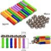 McDou Set Palos magnéticos y Bolas, 140PCS, Juguetes educativos de construcción, para niños