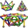 McDou Set Palos magnéticos y Bolas, 140PCS, Juguetes educativos de construcción, para niños