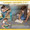 Juegos Montessori 2 3 4 5 Años, Juegos Niños, Juego Pirámide Regalo Bebé Niña Juguetes Educativos de Madera con Pizarra Magnética Ábaco Cubo