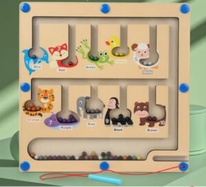 Surplex Juego magnético de laberinto Montessori, juguete de motricidad preescolar,