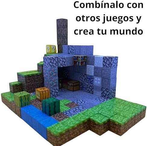 Ellafun MyWorld - Bloques de construcción magnéticos - 32 Piezas - Construcción Portal Twilight Forest - Juguete Montessori a Partir de 3 años para niños y niñas - CREA tu Propio Mundo