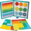 Voihamy Rompecabezas magnético de fracción | Baldosas de rotura magnéticas | Juguetes educativos para aprender fracciones | Juego manipulador de matemáticas de fracción arco iris | Montessori Paste