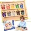 Gifitizi Juguetes Montessori 1 2 3 Años, Juego Magnético Laberinto Juguetes Niños 2 3 4 5 6 Años Juegos Educativos Niños 1-6 Años Regalos Niñas 2 3 4 Años Juegos Niña 2 3 4 5 Años Regalos Cumpleaños