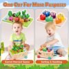 6 in 1 Juguetes Montessori de Madera 1 2 3 Años, Colores Formas Clasificar& Juguetes para apilar y Encajar &Juguete de enhebrar&Juegos magnéticos&Animales de Granja, Juguete Educativo para Bebé Niños