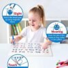 Coogam - Tablero de práctica de letras magnéticas, imanes de rastreo ABC, tablero de alfabeto para aprender a escribir, juguete educativo, motor fino Montessori, regalo para niños de 3 4 5 años