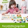 Coogam Preschool Magnetic Busy Book, 9 Pegatinas temáticas Juguetes sensoriales Habilidades motoras Finas Carpeta de Aprendizaje Libro silencioso Montessori Juguetes para niños