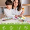 Coogam Preschool Magnetic Busy Book, 9 Pegatinas temáticas Juguetes sensoriales Habilidades motoras Finas Carpeta de Aprendizaje Libro silencioso Montessori Juguetes para niños