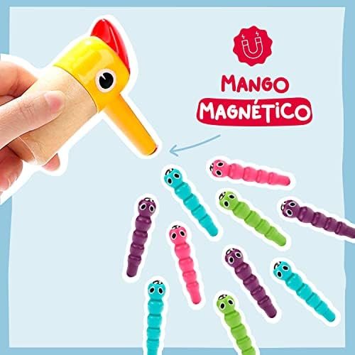 Nene Toys Pajarito Carpintero – Juguete Educativo Magnético para Niños de 2+ Años – Mejora Habilidades Motoras Finas y Reconocimiento de Colores – Juego Educativo para Niños y Niñas de 2 3 Años