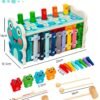 Juguetes Montessori Niños Niña 1 2 3 Año Juegos Educativos Niños Niña 3 4 5 6 Años con Xilofono Juguetes Magneticos de Madera Juego Brinquedos Bebe Cumpleaños Navidad Regalo Niña Niños 2 3 4 5 6 años