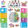 Desire Deluxe Bloques de Construcción Magnéticos Infantiles - Juego Creativo Educativo de 94 Piezas de Formas Geométricas con Imanes para Estimular la Imaginación Niños y Niñas