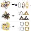 Rompecabezas Metal, Joyeee Brain Teaser Puzzle Desbloqueo Enclavamiento Desenreda Juego IQ Entrenamiento, Juguetes de Educativa Inteligencia para Adultos y Niños Challenge, Dificultad Alta - 36Pcs A