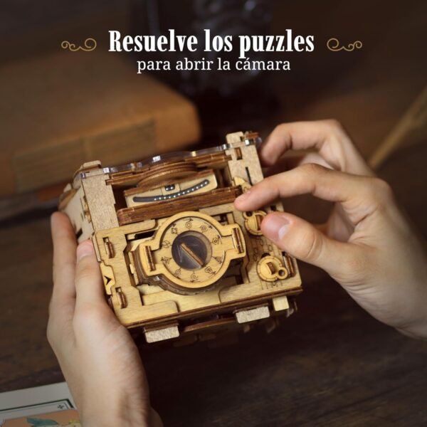 iDventure Cluebox Pro - La Cámara de Sherlock - Juego de Escape Room - Puzzle 3D de Madera - Caja Secreta Japonesa - Regalo Original - Caja para Dinero Boda - Rompecabezas Originales para Adultos