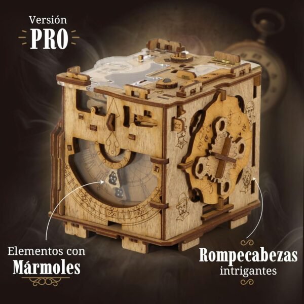 iDventure Cluebox Pro - La Cámara de Sherlock - Juego de Escape Room - Puzzle 3D de Madera - Caja Secreta Japonesa - Regalo Original - Caja para Dinero Boda - Rompecabezas Originales para Adultos