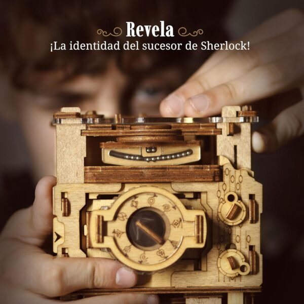 iDventure Cluebox Pro - La Cámara de Sherlock - Juego de Escape Room - Puzzle 3D de Madera - Caja Secreta Japonesa - Regalo Original - Caja para Dinero Boda - Rompecabezas Originales para Adultos