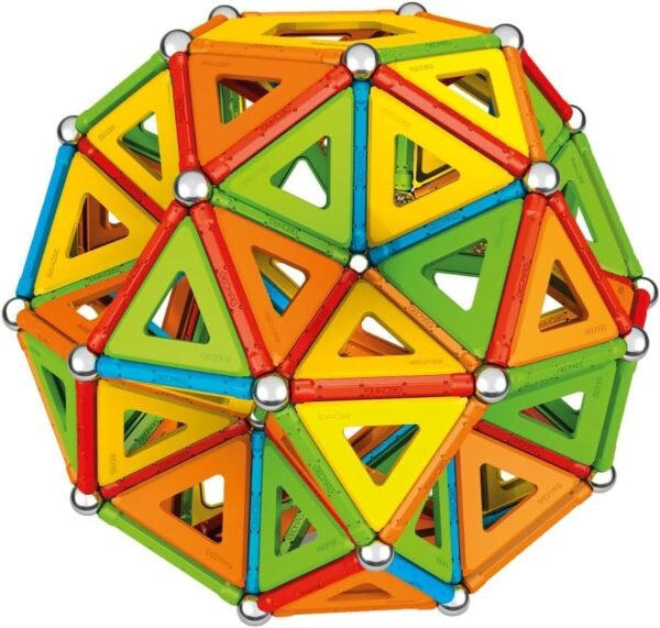 Geomag- Supercolor N.A Construcción Magnéticos, Color Azul, Verde, Amarillo, Naranja, Rojo (392)