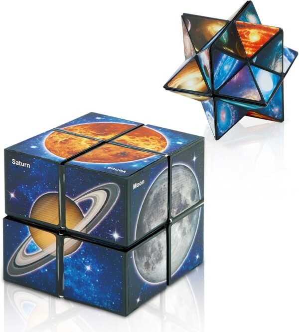 Euclidean Cube Star Cube 2 en 1 Yoshimoto Cube para niños y adultos, regalo de juguete para niños y niñas de 8 a 12 años