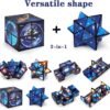LiRiQi Magic Star Cubo, Cubo mágica Estrella 2 en 1, Cubo Infinito, Juguetes Ciencia Popular Rompecabezas Mágicos para Niños y Adultos, Cubo Creativo de descompresión, Puzzles 3D, Juguetes educativos