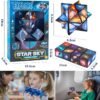 LiRiQi Magic Star Cubo, Cubo mágica Estrella 2 en 1, Cubo Infinito, Juguetes Ciencia Popular Rompecabezas Mágicos para Niños y Adultos, Cubo Creativo de descompresión, Puzzles 3D, Juguetes educativos