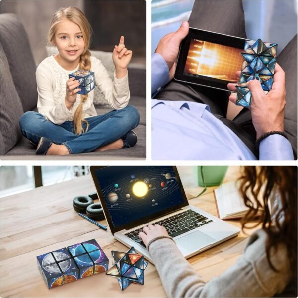 Euclidean Cube Star Cube 2 en 1 Yoshimoto Cube para niños y adultos, regalo de juguete para niños y niñas de 8 a 12 años
