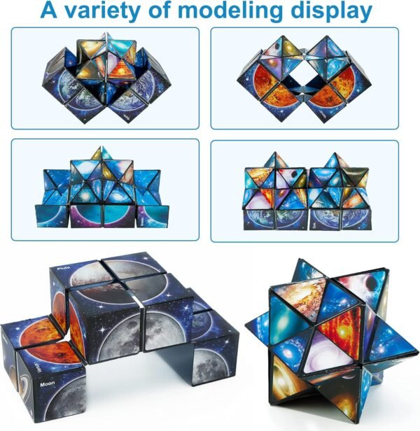Euclidean Cube Star Cube 2 en 1 Yoshimoto Cube para niños y adultos, regalo de juguete para niños y niñas de 8 a 12 años