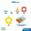 Geomag- Supercolor N.A Construcción Magnéticos, Color Azul, Verde, Amarillo, Naranja, Rojo (392)