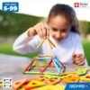 Geomag- Supercolor N.A Construcción Magnéticos, Color Azul, Verde, Amarillo, Naranja, Rojo (392)