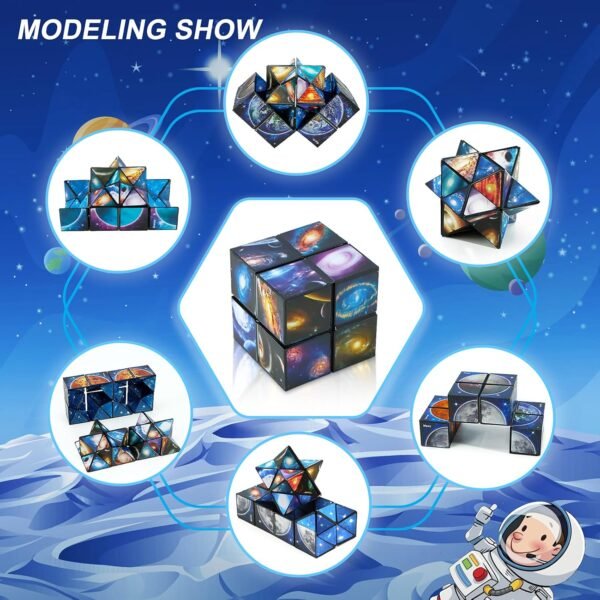 Euclidean Cube Star Cube 2 en 1 Yoshimoto Cube para niños y adultos, regalo de juguete para niños y niñas de 8 a 12 años